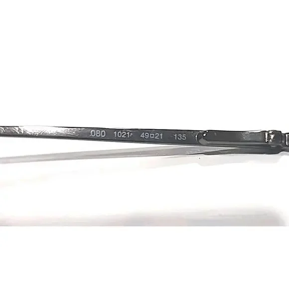 Emporio Armani 080 1021 No Lenses Small Brown Oval Eyeglasses Frame 49-21 135 - Picture 4 of 8